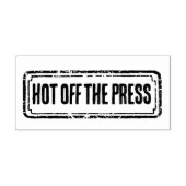 Krant Thema Versleten Heet Van De Pers Rubberstempel (Afrduk)