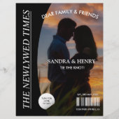 Krant Trouwprogramma Fototijdschrift Leuke feiten Flyer (Voorkant)