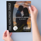 Krant Trouwprogramma Fototijdschrift Leuke feiten Flyer (Hand)