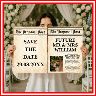 Krant uit het verleden Retro Landelijke Foto Save Flyer