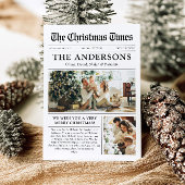 Krant Uniek Leuk Wat een jaar Foto Kerst Feestdagenkaart