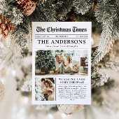 Krant Uniek Leuk Wat een jaar Foto Kerst Feestdagenkaart