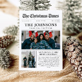 Krant Uniek Leuk Wat een jaar Foto Kerst Feestdagenkaart