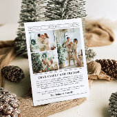 Krant Uniek Leuk Wat een jaar Foto Kerst Feestdagenkaart