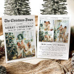 Krant Uniek Leuk Wat een jaar Foto Kerst Feestdagenkaart<br><div class="desc">Vier de hoogtepunten van uw jaar met onze unieke "What A Year" kerstfoto vakantiepas. Deze kaart is ontworpen in een moderne krantenstijl en biedt een creatieve manier om uw favoriete herinneringen en mijlpalen te delen. Met aanpasbare secties voor foto's en bijschriften is het perfect om alles te laten zien wat...</div>