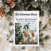 Krant Uniek Leuk Wat een jaar Foto Kerst Feestdagenkaart