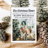 Krant Uniek Leuk Wat een jaar Foto Kerst Feestdagenkaart