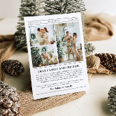 Krant Uniek Leuk Wat een jaar Foto Kerst Feestdagenkaart