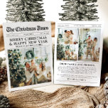 Krant Uniek Leuk Wat een jaar Foto Kerst Feestdagenkaart<br><div class="desc">Vier de hoogtepunten van uw jaar met onze unieke "What A Year" kerstfoto vakantiepas. Deze kaart is ontworpen in een moderne krantenstijl en biedt een creatieve manier om uw favoriete herinneringen en mijlpalen te delen. Met aanpasbare secties voor foto's en bijschriften is het perfect om alles te laten zien wat...</div>