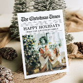 Krant Uniek Leuk Wat een jaar Foto Kerst Feestdagenkaart