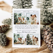 Krant Uniek Leuk Wat een jaar Foto Kerst Feestdagenkaart