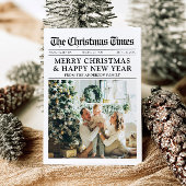 Krant Uniek Leuk Wat een jaar Foto Kerst Feestdagenkaart