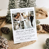 Krant Uniek Leuk Wat een jaar Foto Kerst Feestdagenkaart