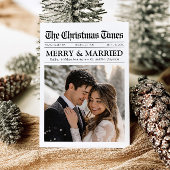 Krant Uniek Leuk Wat een jaar Foto Kerst Feestdagenkaart