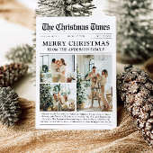 Krant Uniek Leuk Wat een jaar Foto Kerst Feestdagenkaart