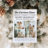 Krant Uniek Leuk Wat een jaar Foto Kerst Feestdagenkaart