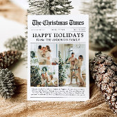 Krant Uniek Leuk Wat een jaar Foto Kerst Feestdagenkaart