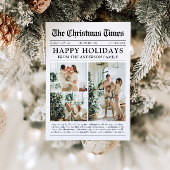 Krant Uniek Leuk Wat een jaar Foto Kerst Feestdagenkaart