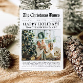 Krant Uniek Leuk Wat een jaar Foto Kerst Feestdagenkaart