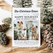 Krant Uniek Leuk Wat een jaar Foto Kerst Feestdagenkaart