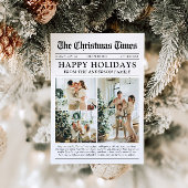 Krant Uniek Leuk Wat een jaar Foto Kerst Feestdagenkaart