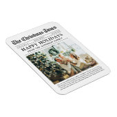 Krant Unieke Familiefoto Kerstvakantie Magneet (Rechterzijde)