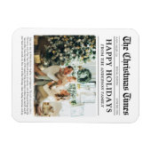 Krant Unieke Familiefoto Kerstvakantie Magneet (Horizontaal)