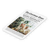 Krant Unieke Familiefoto Kerstvakantie Magneet (Linkerzijde)