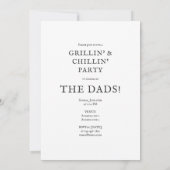 Krant Unieke foto Happy Vaderdag Party Kaart (Achterkant)