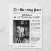 Krant Unieke Funny Vrijgezellenfeest Bachelorette Kaart (Voorkant)