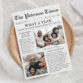 Krant Unieke Kerstmis Fotocollage Feestdagenkaart