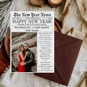 Krant Unieke Leuke Foto 2025 Gelukkig Nieuwjaar Feestdagenkaart