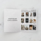 Krant Unieke Leuke Foto bruiloft Jubileum Kaart (Binnen)