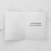 Krant Unieke Leuke Foto bruiloft Jubileum Kaart (Binnen)