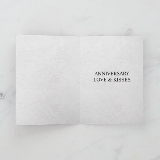 Krant Unieke Leuke Foto bruiloft Jubileum Kaart (Binnen)