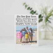 Krant Unieke Leuke Foto Gelukkig Nieuwjaar 2025 Briefkaart (Staand voorkant)