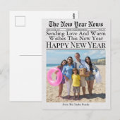 Krant Unieke Leuke Foto Gelukkig Nieuwjaar 2025 Briefkaart (Voorkant / Achterkant)