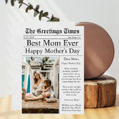 Krant Unieke Leuke Foto Gelukkige Moederdag Kaart