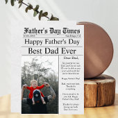 Krant Unieke Leuke Foto Gelukkige Vaderdag Kaart