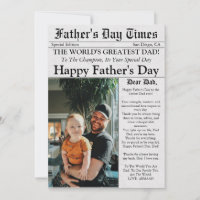 Krant Unieke Leuke Foto Vaderdag