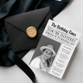 Krant Unieke Plezier 80e Verjaardag Fotofeestje Kaart