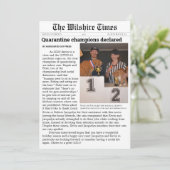 Krant Vakantie- of Aankondigingskaart Feestdagenkaart (Staand voorkant)