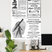  krant van 1900 op volledige pagina Advertentie Poster (Thuiskantoor)