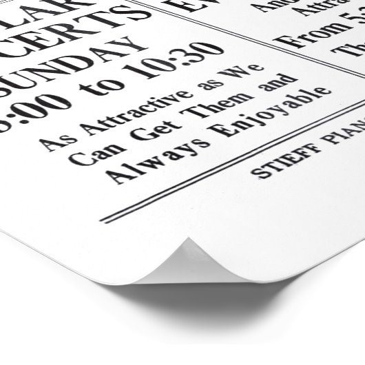  krant Vaudeville 1913, poster (Hoek)