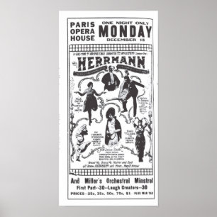  krant Vaudeville 1919 en poster