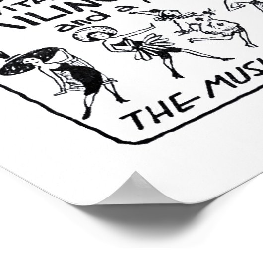  krant Vaudeville lineup 1922 en poster (Hoek)