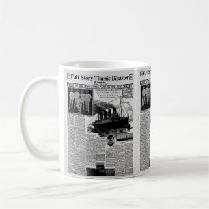 krant verhaal Titanic Koffiemok