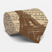  krant voor de Eiffeltoren in Parijs Stropdas (Opgerold)