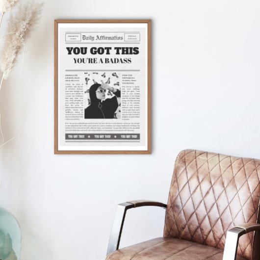  krant voorpagina Hoesje Foto Mantra Canvas Afdruk