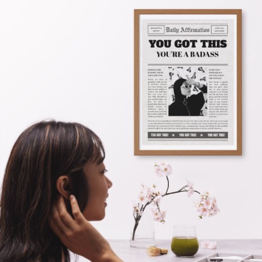  krant voorpagina Hoesje Foto Mantra Canvas Afdruk